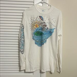 Adventure Graphic Long Sleeve Shirt - White